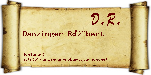 Danzinger Róbert névjegykártya